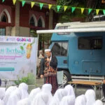 Dokumentasi acara Ramadhan Berbagi santri putri Pondok Pesantren Manbaul Ulum Cirebon bersama CT ARSA Foundation dan BMT Manbaul Ulum.
